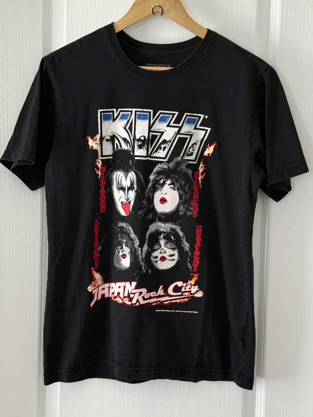Kiss Rock Band - Japan Rock City Black T-shirt Size M